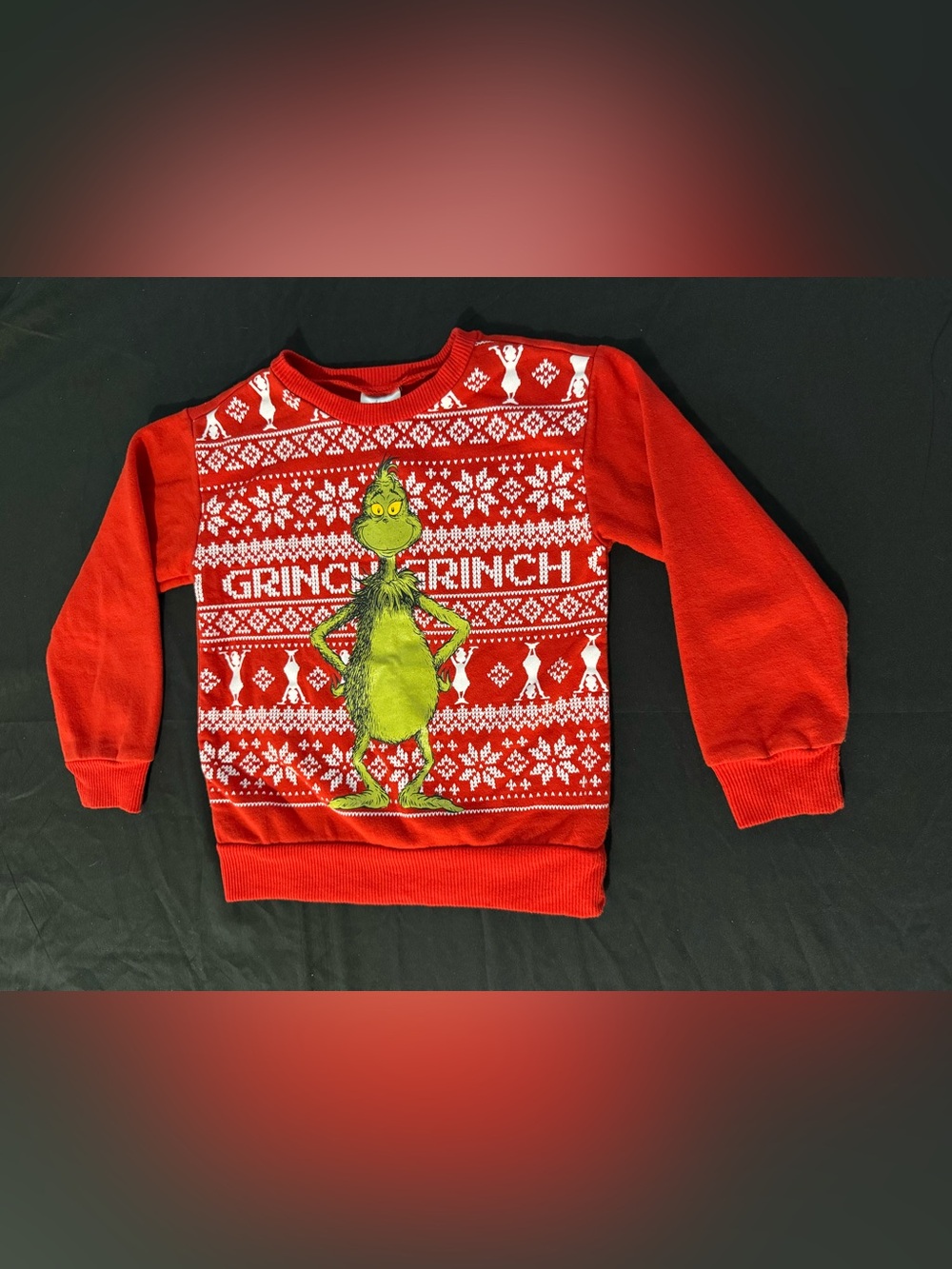 Red Grinch Holiday Sweatshirt